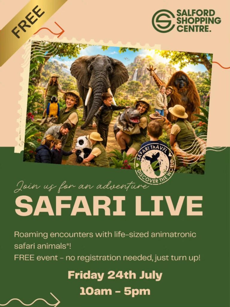 Safari Live is Coming to Salford Shopping Centre!